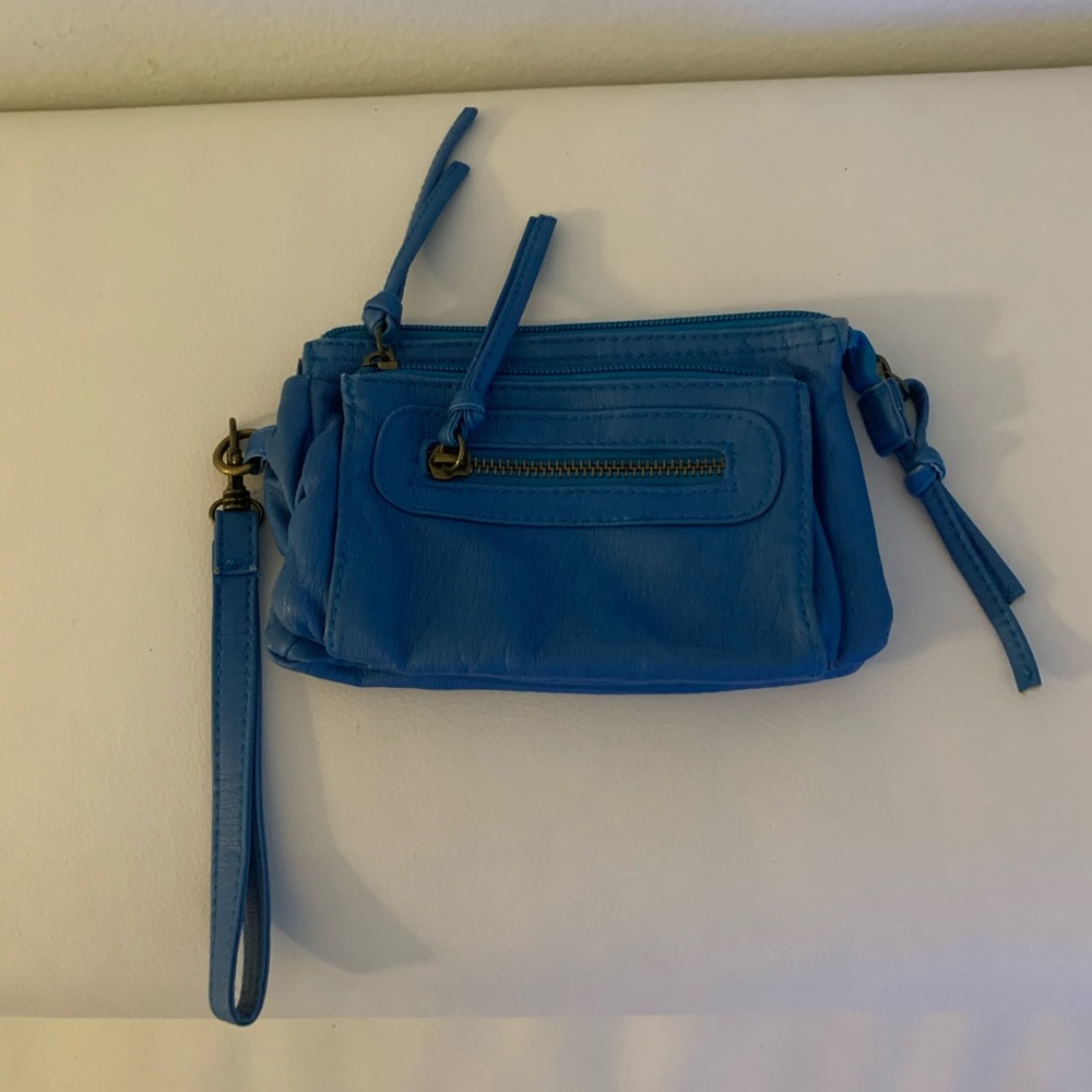 ☘️3/$15 Blue small Wallet/wristlet